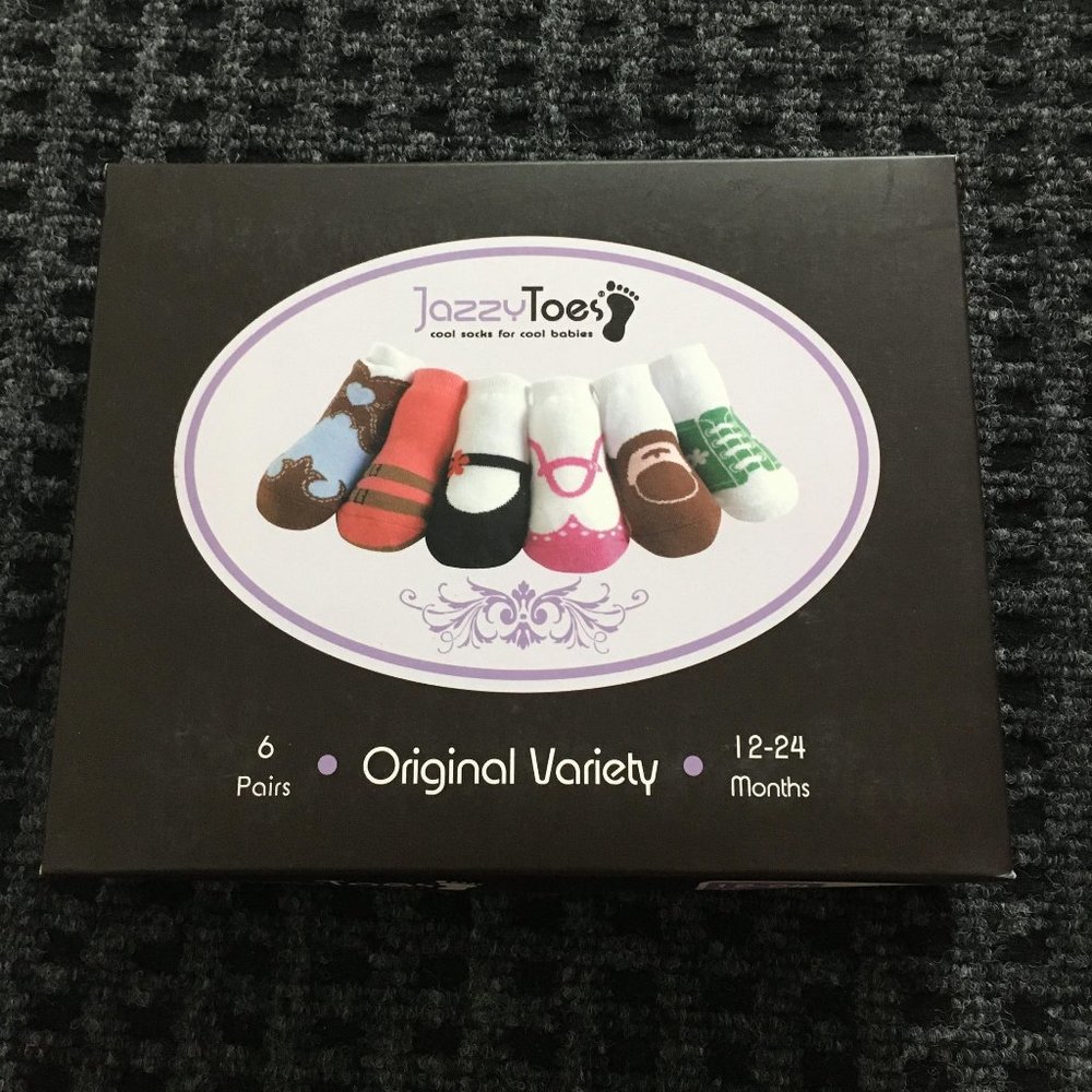 JazzyToes Girls Variety Socks 12-24 month